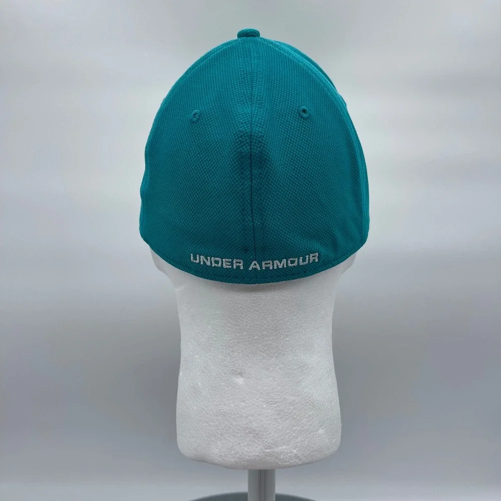 Under Armour 1305036 Hat Blitzing 3.0 Men M/L Teal Blue Stretch Fit Athletic Cap